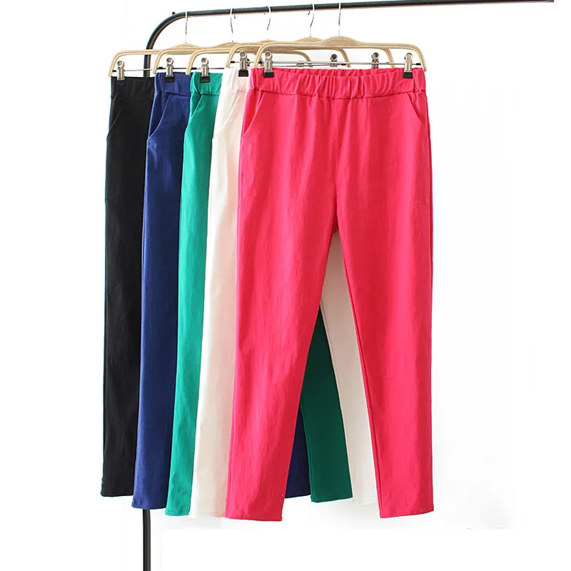Spring Autumn Women's Trousers New High Waist Skinny Stretch Pencil Pants Plus Size 3XL 4XL 5XL Candy Color Female Casual Pants
Spring Autumn Women's Trousers New High Waist Skinny Stretch Pencil Pants Plus Size 3XL 4XL 5XL Candy Color Female Casual Pants