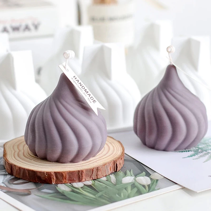 

Aromatherapy Candle Creative Onion Head Candle Mold European Holiday Gift Decoration Candle Making Mold Silicone Mold