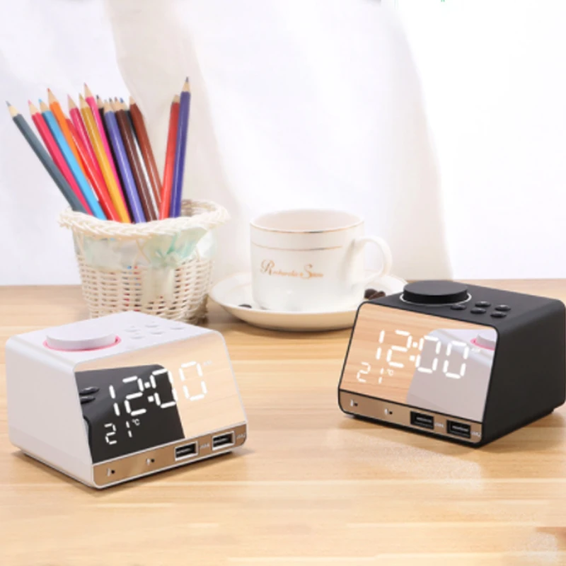 Цифровой будильник с Bluetooth 4 2 радиоколонка функцией измерения температуры и