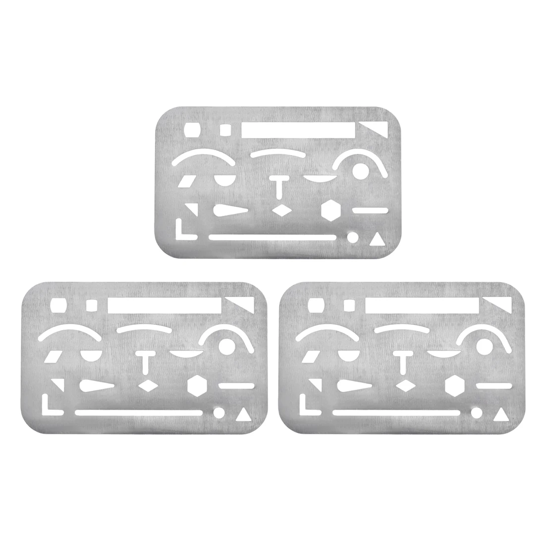 uxcell 3pcs Erasing Shield 21 Patterns Stainless Steel Drawing Template for art design engineering design mechanical etc
uxcell 3pcs Erasing Shield 21 Patterns Stainless Steel Drawing Template for art design engineering design mechanical etc