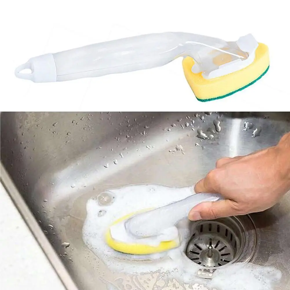 Wash Up Brush Scouring Pad Sponge Dish Cleaning Replacement Tools Handle Kitchen Equipment Sponge Clean Brush F2J8
Wash Up Brush Scouring Pad Sponge Dish Cleaning Replacement Tools Handle Kitchen Equipment Sponge Clean Brush F2J8