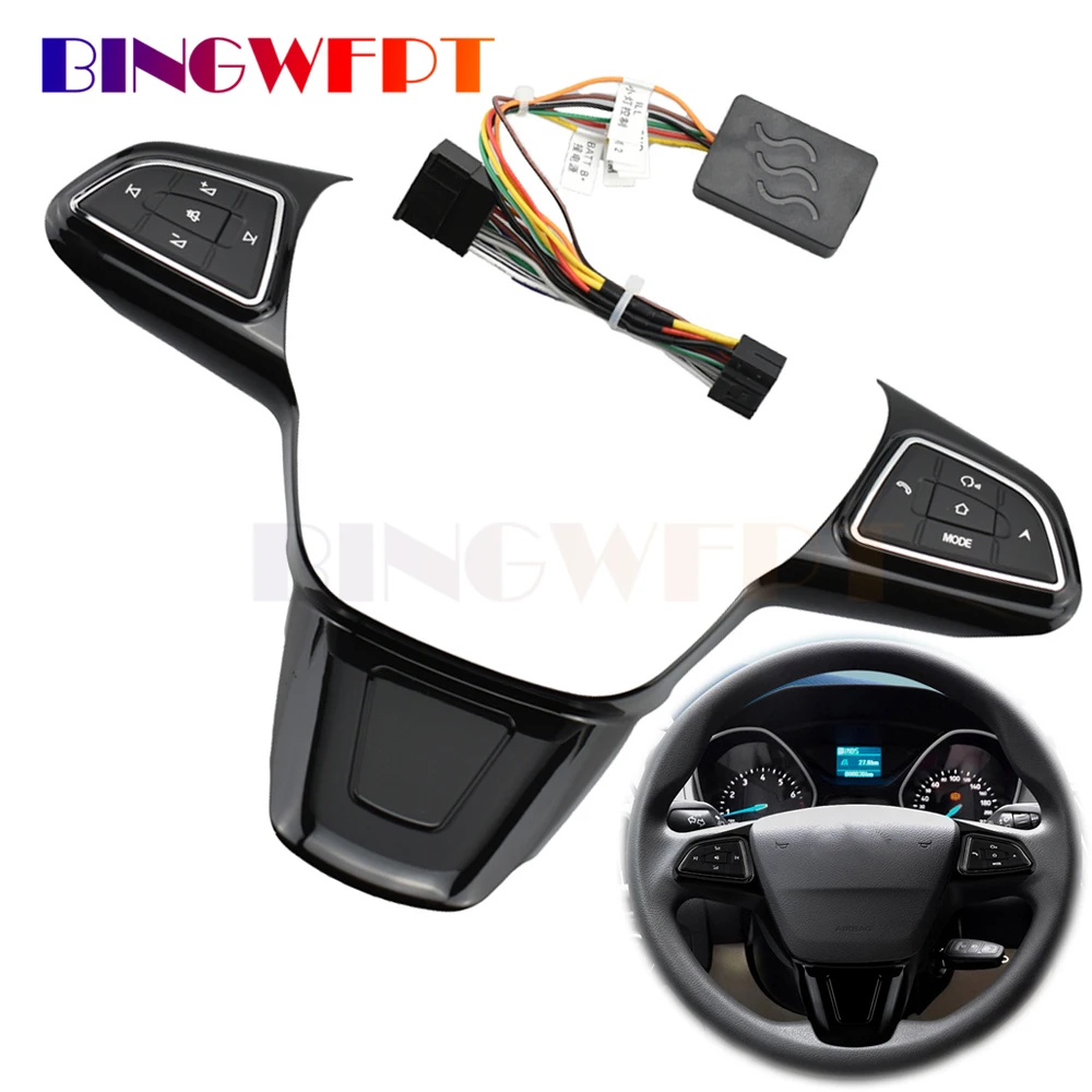 Steering Wheel Cruise Control Switch Music Volume Adjustment Button Car Accessories For Ford Focus 15-18
Steering Wheel Cruise Control Switch Music Volume Adjustment Button Car Accessories For Ford Focus 15-18
