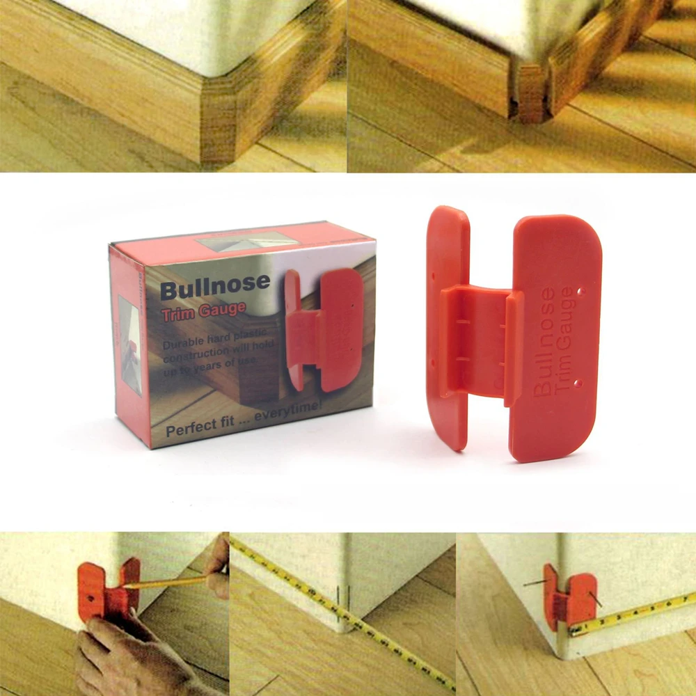 Woodworker Square Bullnose Trim Gauge Corner Marking Tool Corner Scribe Gauge for Baseboard Chair Rail Scribe Floor Installation
Woodworker Square Bullnose Trim Gauge Corner Marking Tool Corner Scribe Gauge for Baseboard Chair Rail Scribe Floor Installation