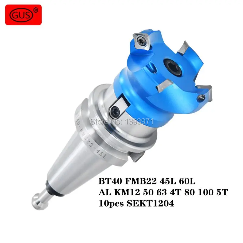 1 Set of BT40 FMB22 45L 60L Tool Holder + AL KM12 50 63 4T 80 100 5T Face Milling Cutter Head + SEKT1204 Aluminum Alloy Blade
1 Set of BT40 FMB22 45L 60L Tool Holder + AL KM12 50 63 4T 80 100 5T Face Milling Cutter Head + SEKT1204 Aluminum Alloy Blade