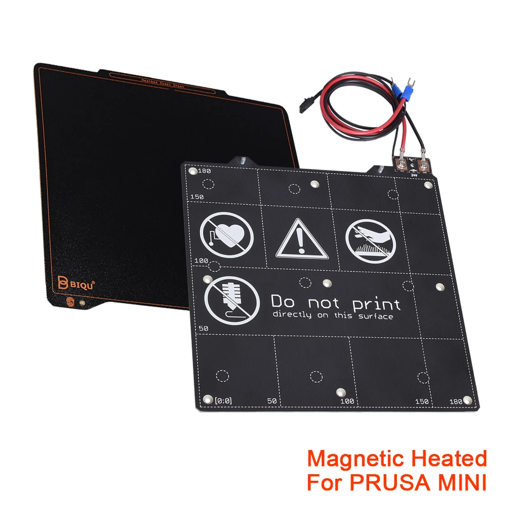 3D Printer Parts Magnetic Heatbed Build Plate 24V 100W Spring Steel Sheet 202x186x2mm For Prusa MINI 3D Printer Heated Bed
3D Printer Parts Magnetic Heatbed Build Plate 24V 100W Spring Steel Sheet 202x186x2mm For Prusa MINI 3D Printer Heated Bed