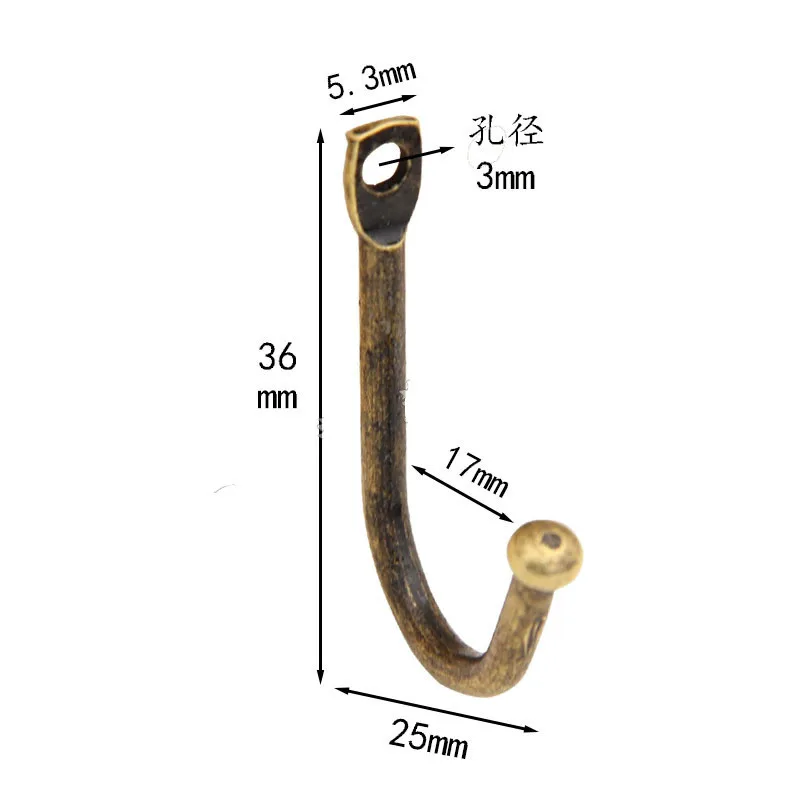 10 шт. антикварный один крюк кронштейн настенная вешалка Пряжка хранения ряд