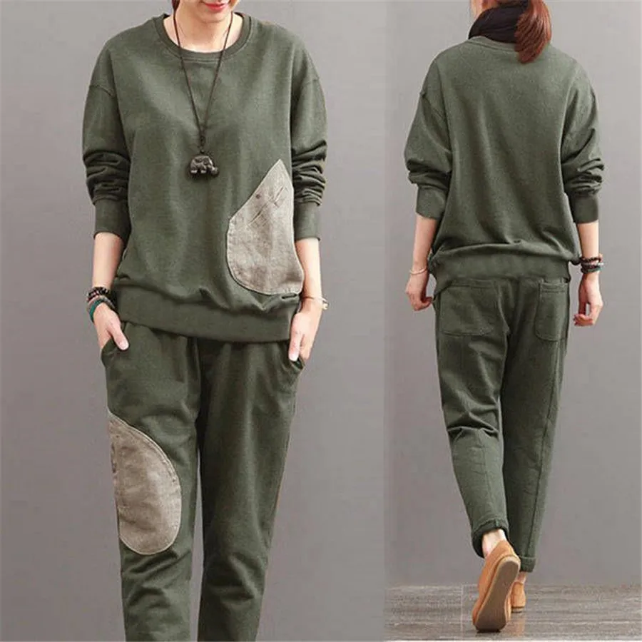 spring autumn sporting Suits Women Tracksuits Tops and Pants 2 Piece Set Sportswear femme plus size 3XL
spring autumn sporting Suits Women Tracksuits Tops and Pants 2 Piece Set Sportswear femme plus size 3XL
