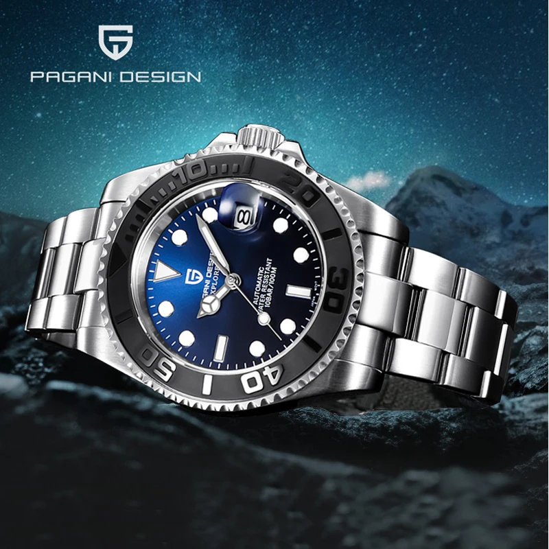 PAGANI DESIGN Men's Watches 2021 Luxury Automatic Machinery Wristwatches Waterproof Sapphire Stainless Steel Relogio Masculino
PAGANI DESIGN Men's Watches 2021 Luxury Automatic Machinery Wristwatches Waterproof Sapphire Stainless Steel Relogio Masculino