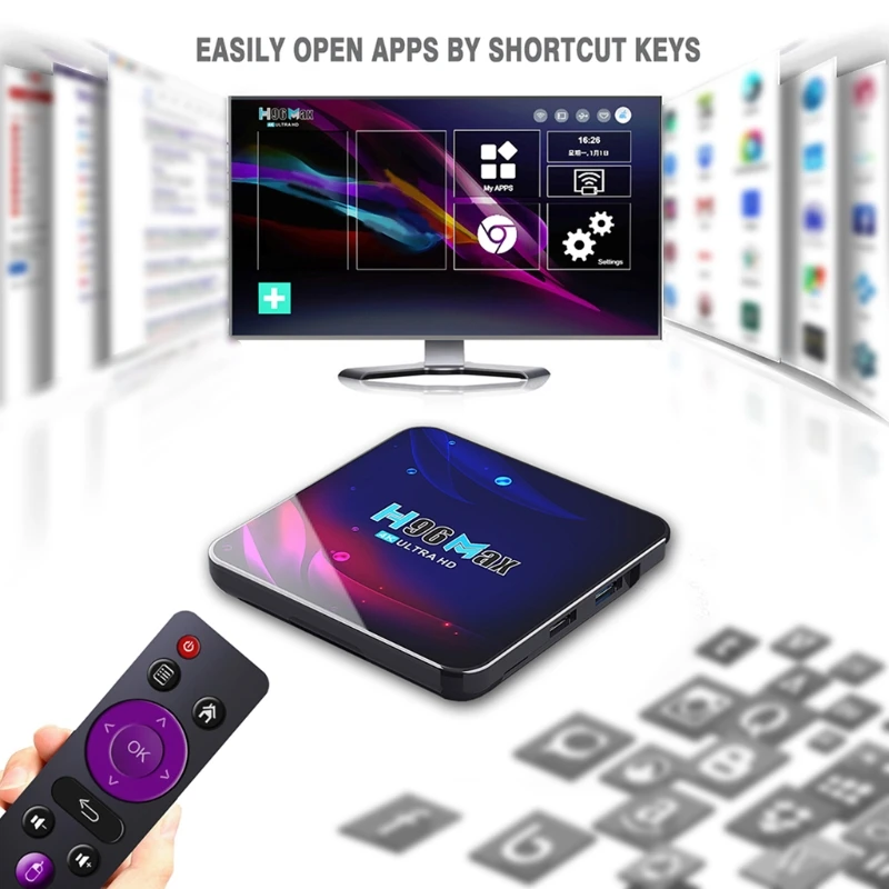 2.4G 5G Wifi H96 Max V11 for-Android 11 TV Box RK3318 16/32/64GB Bluetooth 4.0 for-Google Voice 4K Smart TV Box High Quality
2.4G 5G Wifi H96 Max V11 for-Android 11 TV Box RK3318 16/32/64GB Bluetooth 4.0 for-Google Voice 4K Smart TV Box High Quality