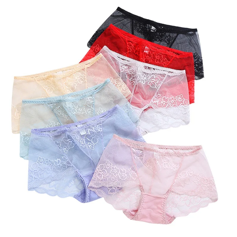 Women Full Lace Sexy Panties Ladies Mid-rise Lifting Hip High Stretch Cotton Bottom Briefs
Women Full Lace Sexy Panties Ladies Mid-rise Lifting Hip High Stretch Cotton Bottom Briefs