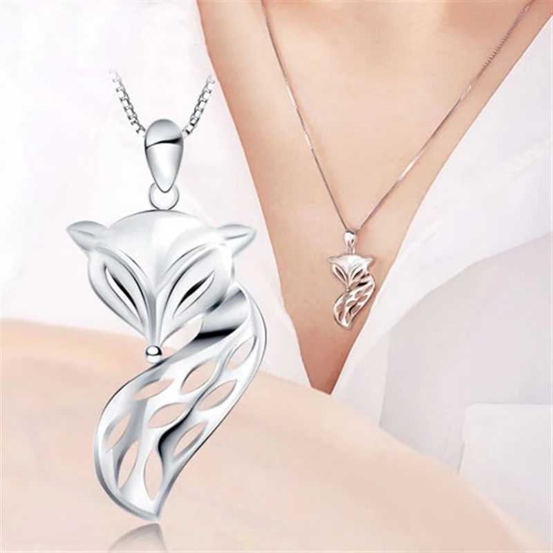 Fashion Animal Jewelry Unique Charm Fox Pendant Necklace For Women Wedding Party S925 Cute Choker Valentine's Day Best Gift
Fashion Animal Jewelry Unique Charm Fox Pendant Necklace For Women Wedding Party S925 Cute Choker Valentine's Day Best Gift