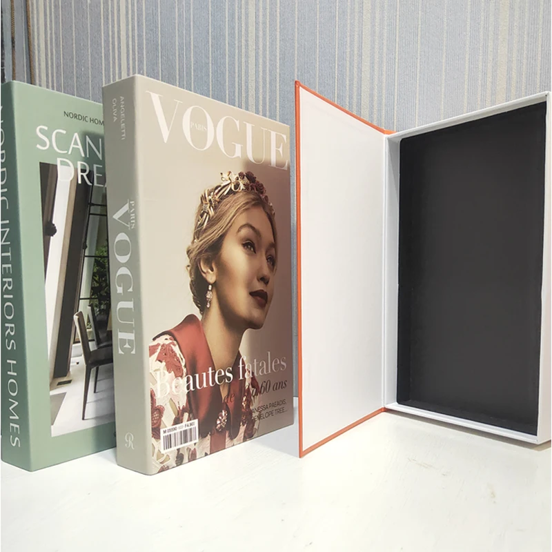 Fake Books Openable Home Decoration Book Box Stylish and Beautiful Desktop Decoration Can Be Customized Storage Fake Book Box