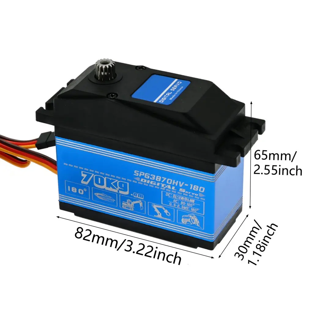Durable And Exquisite Portable SPG3870HV- 180W 70KG Large Torque Digital Servo MK1133 Car Accessories
Durable And Exquisite Portable SPG3870HV- 180W 70KG Large Torque Digital Servo MK1133 Car Accessories