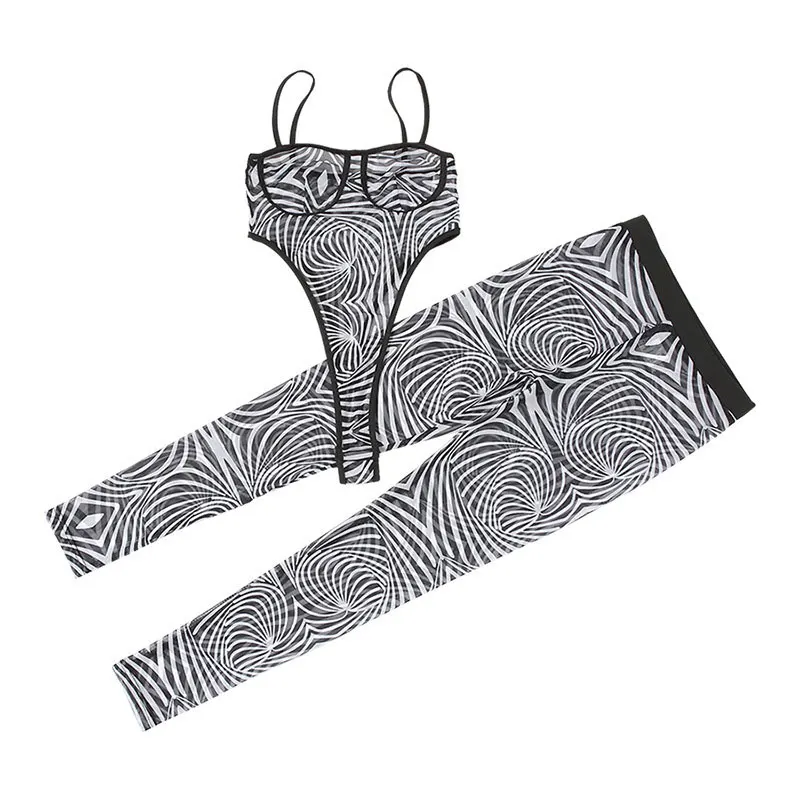NEONBABIPINK Zebra Print Sheer Mesh Corset Bodysuit Leggings Two Piece Set Women Club Wear Sexy 2 Piece Bodycon Outfits D87-BG15
NEONBABIPINK Zebra Print Sheer Mesh Corset Bodysuit Leggings Two Piece Set Women Club Wear Sexy 2 Piece Bodycon Outfits D87-BG15