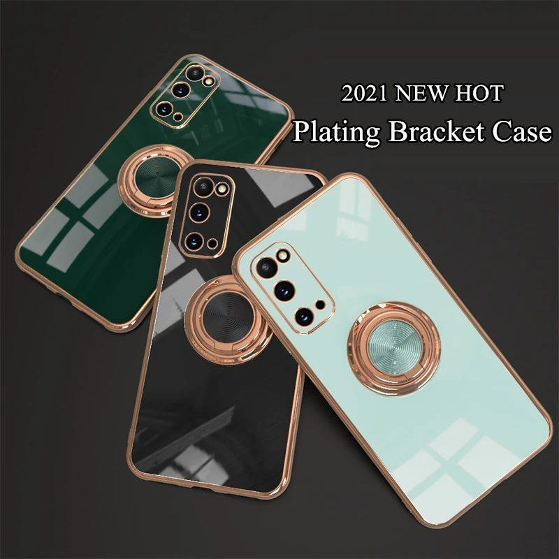 Soft Plating Ring Holder Case For Samsung S20 FE S20 Plus Ultra S21 Plus Luxury Shockproof Stand Cover Funda Samsung S21 Couqe
Soft Plating Ring Holder Case For Samsung S20 FE S20 Plus Ultra S21 Plus Luxury Shockproof Stand Cover Funda Samsung S21 Couqe