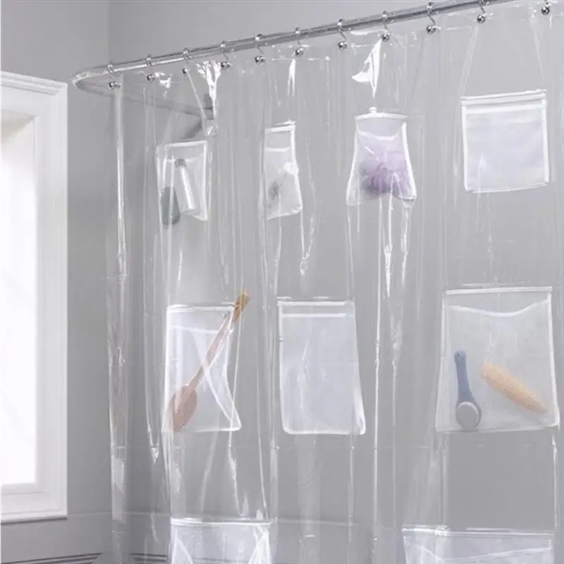 Transparent / Translucent Shower Curtain Liners Waterproof Shower Curtain Bathroom Partition Waterproof Pocket Shower Curtain
Transparent / Translucent Shower Curtain Liners Waterproof Shower Curtain Bathroom Partition Waterproof Pocket Shower Curtain