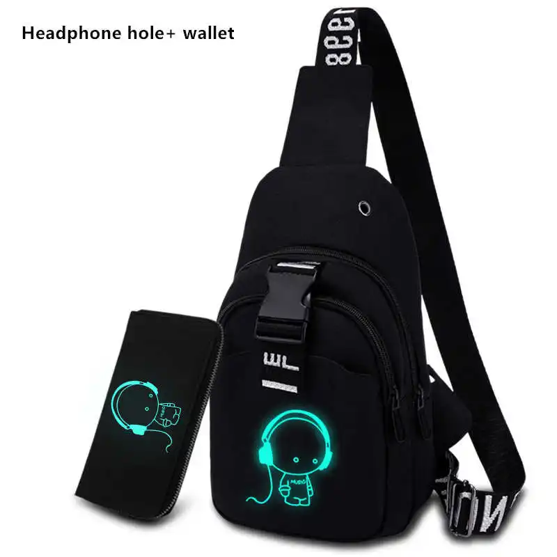 Multifunction Fashion Men Crossbody Bags USB Charging Chest Pack Trip Men Shoulder Bag Luminous Chest
Multifunction Fashion Men Crossbody Bags USB Charging Chest Pack Trip Men Shoulder Bag Luminous Chest
