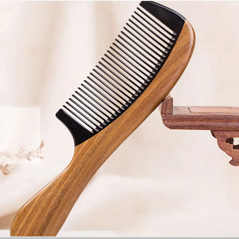 1Pcs Natural Green Sandalwood Ox Horn Wood Anti Static Hair Beard Comb Care Handle
1Pcs Natural Green Sandalwood Ox Horn Wood Anti Static Hair Beard Comb Care Handle