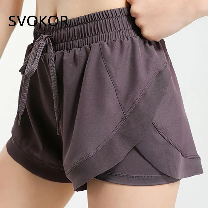 SVOKOR Sport Women Shorts With Pockets High Waist Drawstring Double Layer Fitness Shorts Running Workout Active Bottoms Elastic
SVOKOR Sport Women Shorts With Pockets High Waist Drawstring Double Layer Fitness Shorts Running Workout Active Bottoms Elastic