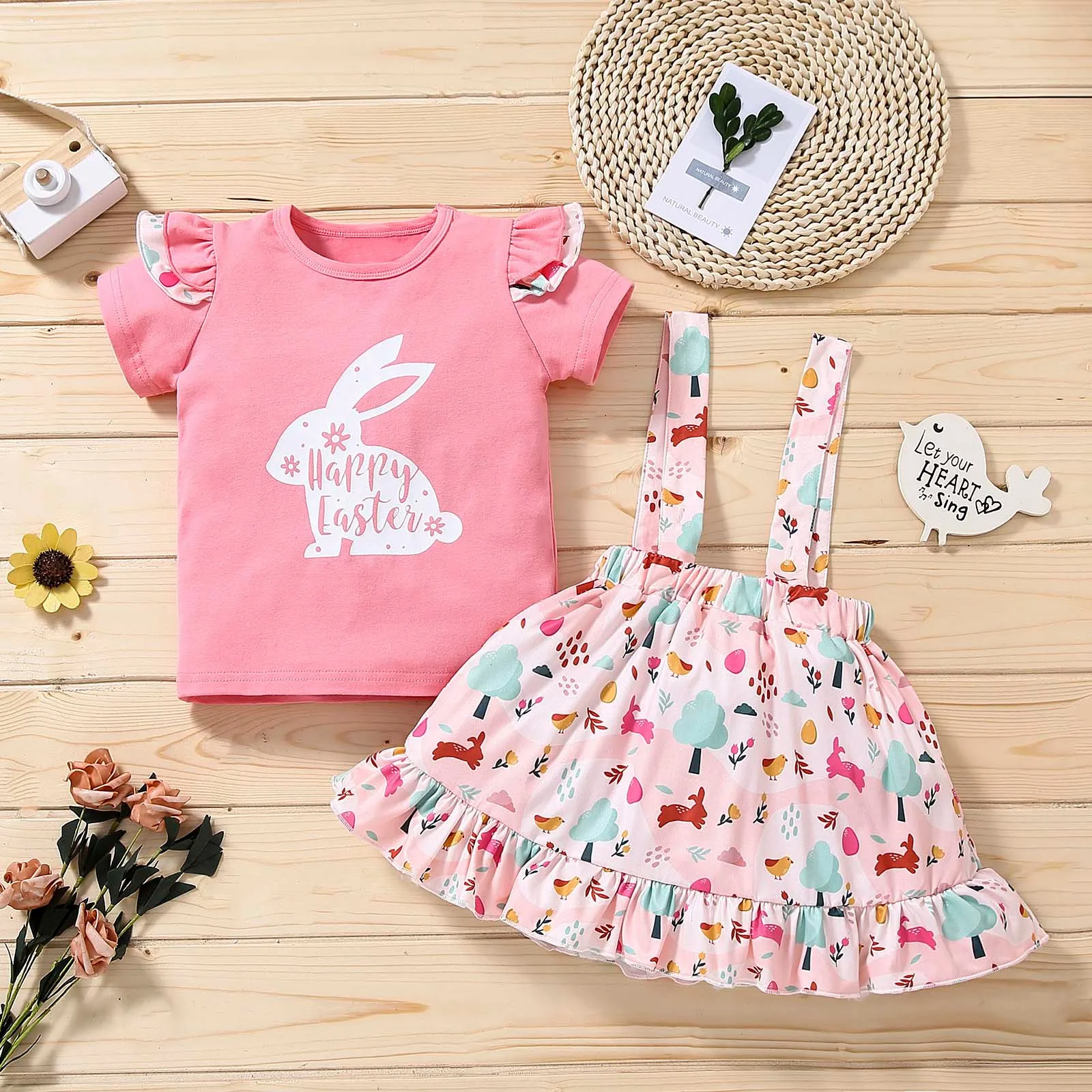 Ropa Bebe Summer Baby Girl Clothes Toddler Baby Girls Easter Rabbit Printed Tops+suspender Skirts Outfit Newborn Infant Clothing
Ropa Bebe Summer Baby Girl Clothes Toddler Baby Girls Easter Rabbit Printed Tops+suspender Skirts Outfit Newborn Infant Clothing
