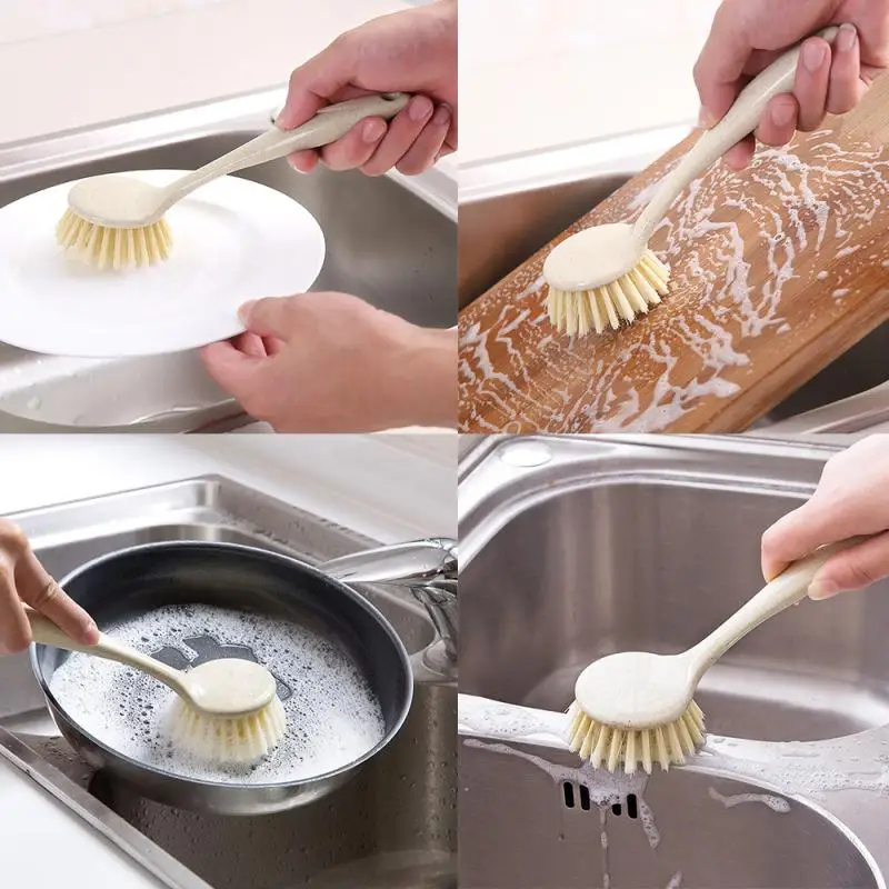 Kitchen Cleaning Brush Long Handle Washing Pot Brush Wheat Straw Fiber Dispenser Dishwashing Brush Kitchen Wash Brushes Tools
Kitchen Cleaning Brush Long Handle Washing Pot Brush Wheat Straw Fiber Dispenser Dishwashing Brush Kitchen Wash Brushes Tools