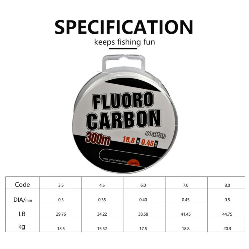 300m Nylon Fishing Line Fishing Tackle Braided Fit Transparent Fluorocarbon Line Super High Strength Sea Bream Fishing Line 
300m Nylon Fishing Line Fishing Tackle Braided Fit Transparent Fluorocarbon Line Super High Strength Sea Bream Fishing Line