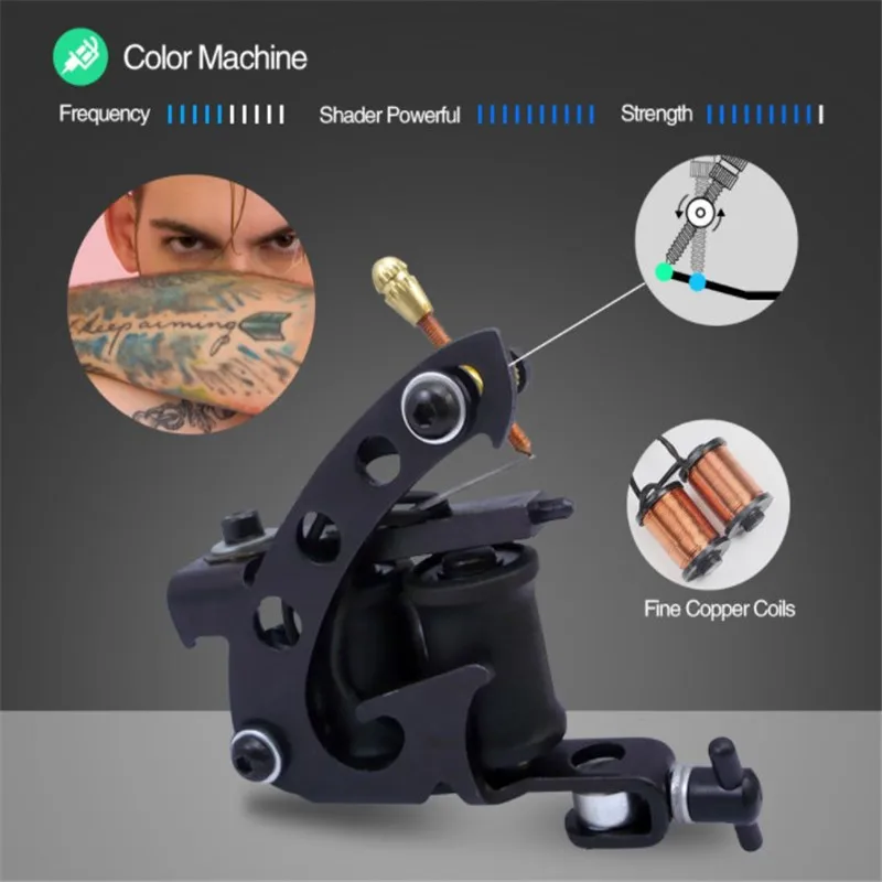 FEL Two Coil Tattoo Kits Professional Makeup Tattoo Cartridges Needles Sets Grips Complete Machine for Beginners
FEL Two Coil Tattoo Kits Professional Makeup Tattoo Cartridges Needles Sets Grips Complete Machine for Beginners