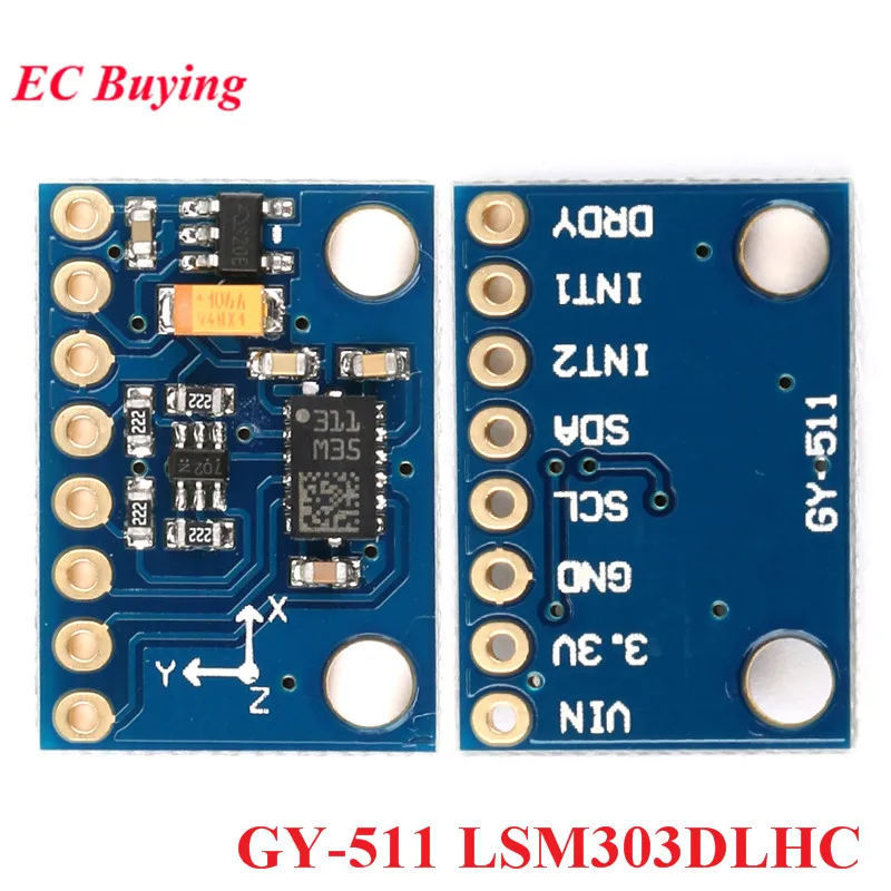 Модуль GY-511 LSM303DLHC GY511 GY 511 E-Compass 3-осевой акселерометр + 3-осевой модуль датчика магнитометра
Модуль GY-511 LSM303DLHC GY511 GY 511 E-Compass 3-осевой акселерометр + 3-осевой модуль датчика магнитометра