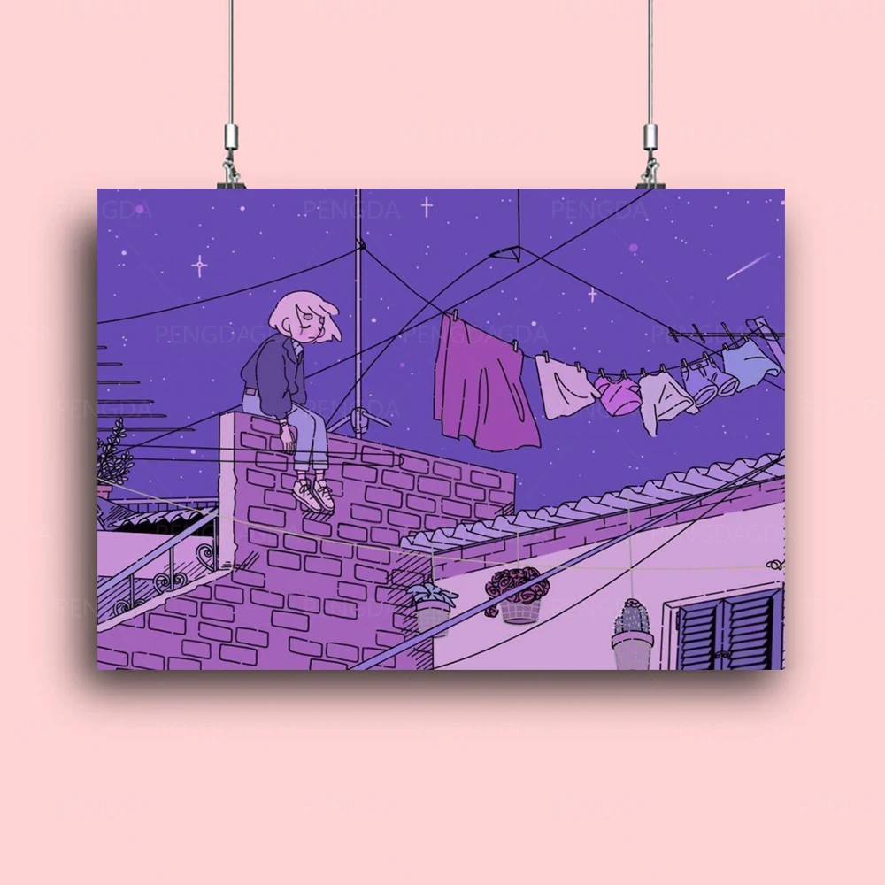 Canvas Poster Leisurely Painting Wall Art Roof Prints Modular Aestheticism Picture Home Decoration Anime Scereny For Living Room
Canvas Poster Leisurely Painting Wall Art Roof Prints Modular Aestheticism Picture Home Decoration Anime Scereny For Living Room