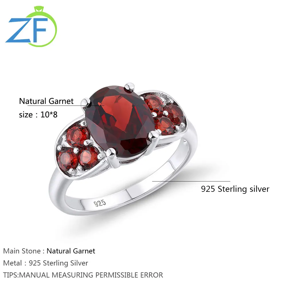 GZ ZONGFA Design Shining Natural Garnet Gem Silver Classic Engagement Rings Fashion 925 Sterling Silver Jewelry Ring 
GZ ZONGFA Design Shining Natural Garnet Gem Silver Classic Engagement Rings Fashion 925 Sterling Silver Jewelry Ring