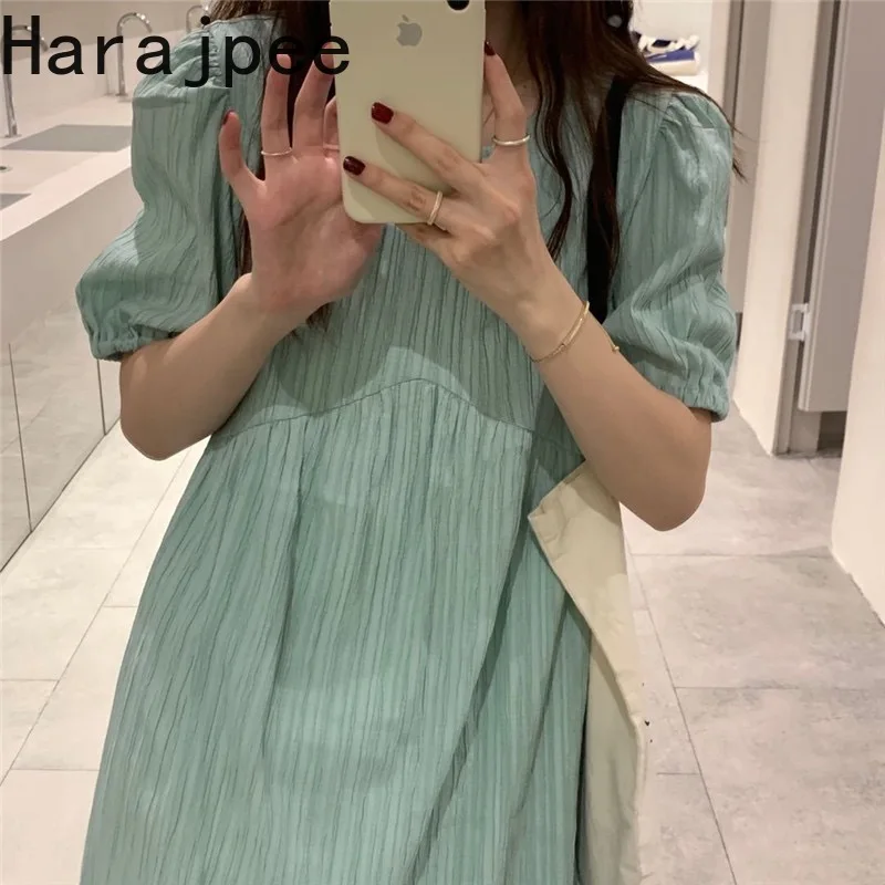 Harajpee Korean Version Nightdress Women Loose Puff Sleeve Sweet and Lovely Students' New Summer 2021 Home Clothing Comfortable
Harajpee Korean Version Nightdress Women Loose Puff Sleeve Sweet and Lovely Students' New Summer 2021 Home Clothing Comfortable