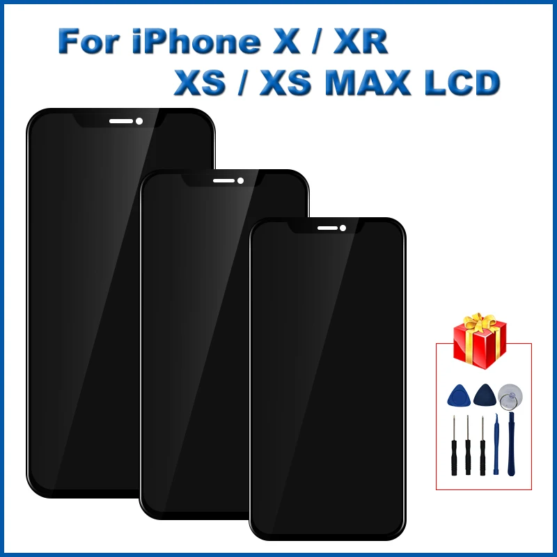 OLED For iPhone X XS XR XS MAX LCD Display Touch Screen Replacement with 3D Touch Digeiter Assembly Parts
OLED For iPhone X XS XR XS MAX LCD Display Touch Screen Replacement with 3D Touch Digeiter Assembly Parts