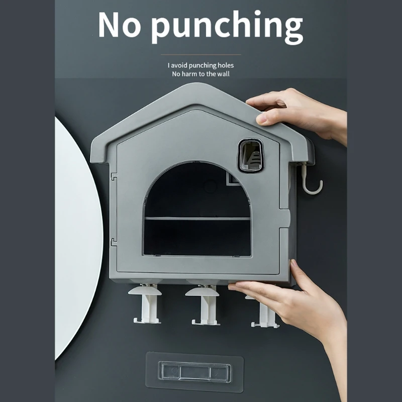 Creative House Shape Dust-proof Toothbrush Holder Waterproof Cosmetics Storage Rack Stand Automatic Toothpaste Dispenser
Creative House Shape Dust-proof Toothbrush Holder Waterproof Cosmetics Storage Rack Stand Automatic Toothpaste Dispenser