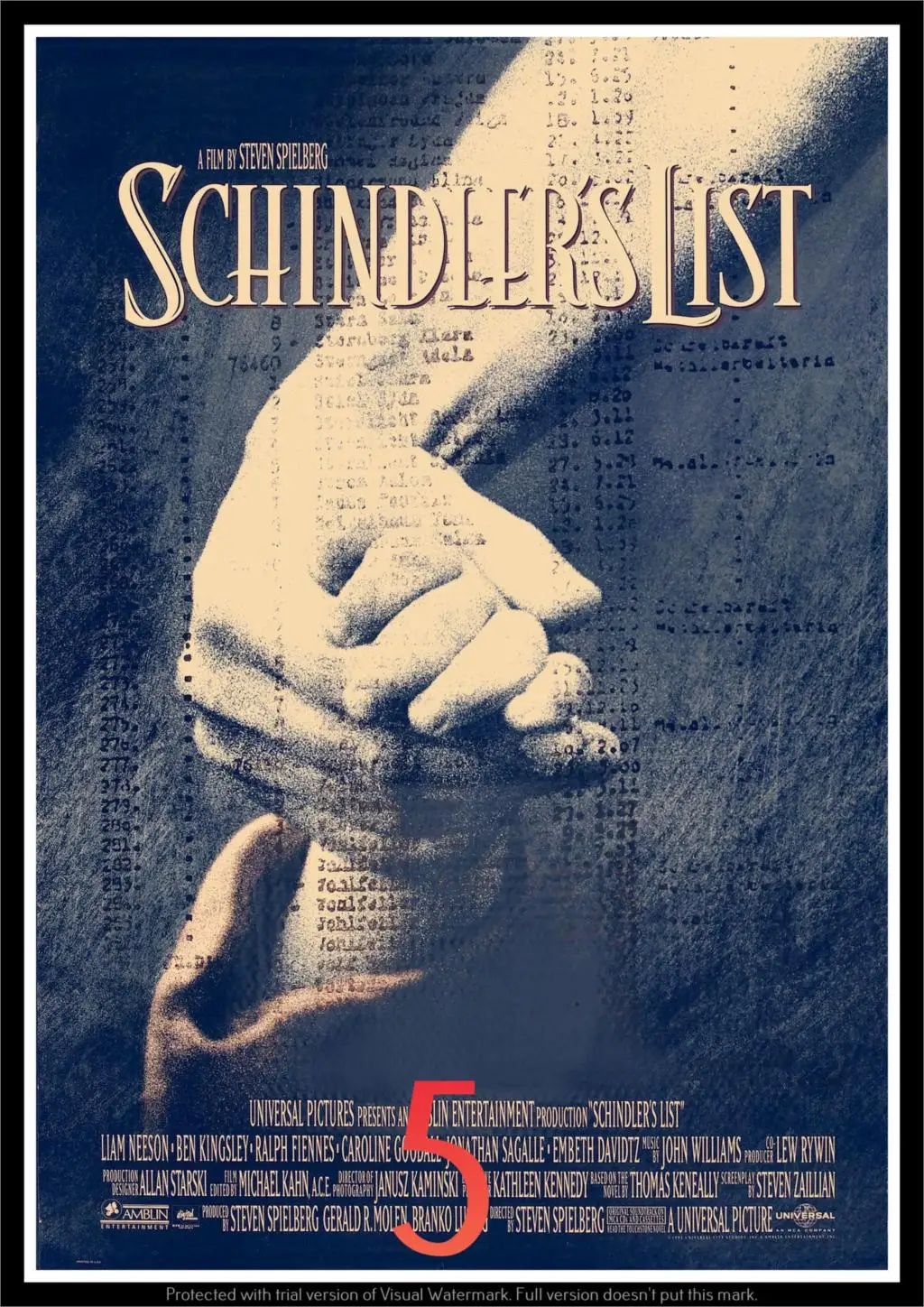 Schindler's List Poster Decorative DIY Wall Canvas Sticker Home Bar Art Posters Decor
Schindler's List Poster Decorative DIY Wall Canvas Sticker Home Bar Art Posters Decor