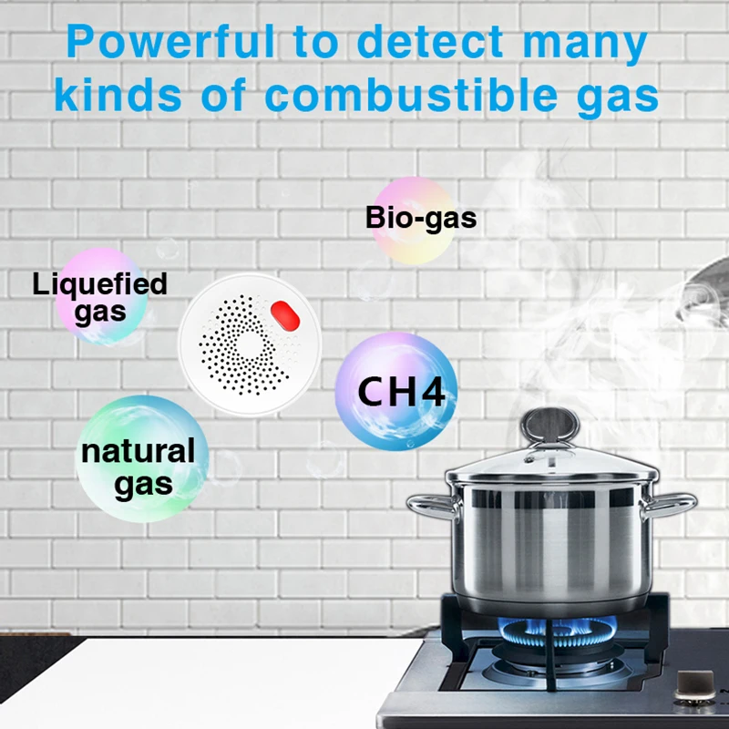 Tuya Smart Gas Detector AC 85V-250V Wifi Fire Automatic Alarm Tuya/smart Life APP Control Home Security Leakage Sensor
Tuya Smart Gas Detector AC 85V-250V Wifi Fire Automatic Alarm Tuya/smart Life APP Control Home Security Leakage Sensor