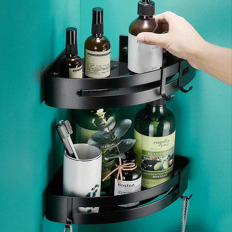 Bathroom Corner Shelf Storage Shelves Aluminum Toilet Triangle Towel Storage Wall Hanging Free Punching Shower Rack Accessories
Bathroom Corner Shelf Storage Shelves Aluminum Toilet Triangle Towel Storage Wall Hanging Free Punching Shower Rack Accessories