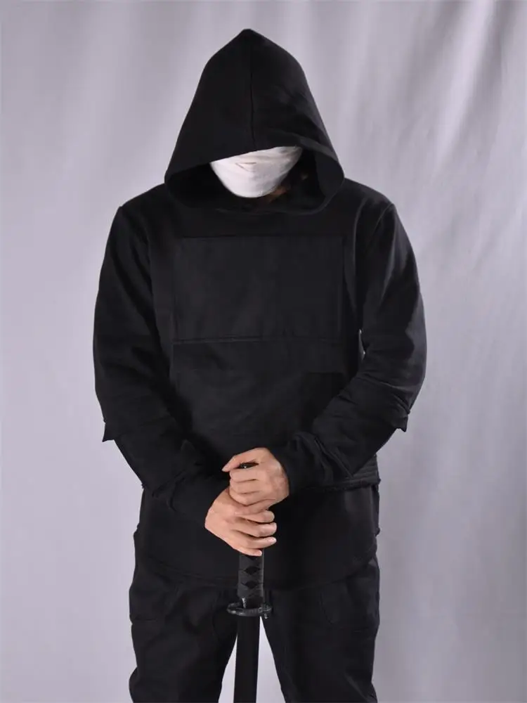 Men's Long Sleeve Hoodie Autumn/Winter New Dark Chest Pocket Spliced Back Y Design Dark Ninja Cool Loose Personality Hoodie
Men's Long Sleeve Hoodie Autumn/Winter New Dark Chest Pocket Spliced Back Y Design Dark Ninja Cool Loose Personality Hoodie