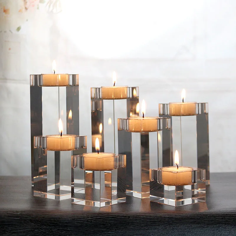 High Quality No Air Bubble K9 Optical Crystal Glass Cubic Candle holder Tea Light Holder Home Decor
High Quality No Air Bubble K9 Optical Crystal Glass Cubic Candle holder Tea Light Holder Home Decor