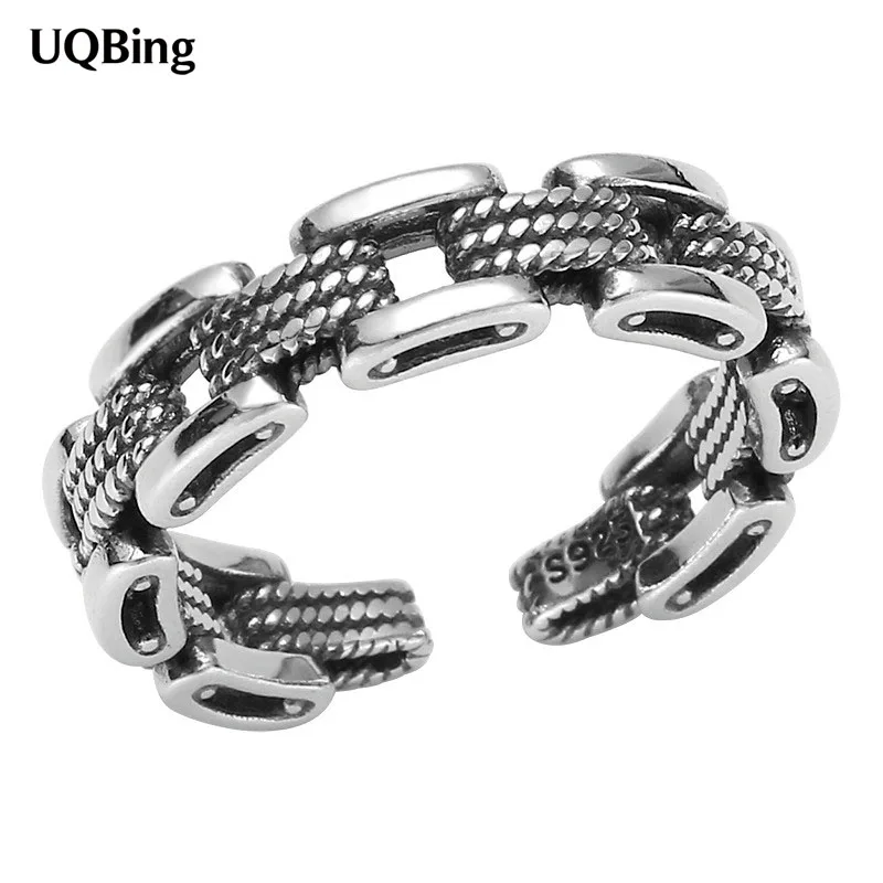 Vintage Handmade Steampunk 925 Standard Silver Hollow Link Chain Women Finger Rings Gifts Jewelry
Vintage Handmade Steampunk 925 Standard Silver Hollow Link Chain Women Finger Rings Gifts Jewelry