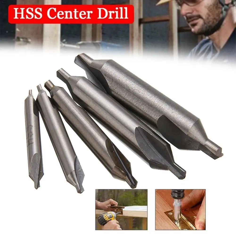 5Pcs 1/1.5/2.5/3/5mm HSS Center Drill Bit Set 60 Degrees Included Angle Drill Positioning Precise Steel High-speed Point Fi T1T1
5Pcs 1/1.5/2.5/3/5mm HSS Center Drill Bit Set 60 Degrees Included Angle Drill Positioning Precise Steel High-speed Point Fi T1T1