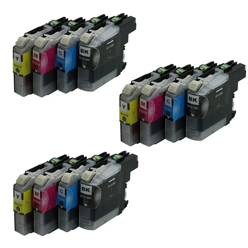 Чернильные картриджи для принтера 12x LC121 LC 121, совместимы с Brother MFC-J4410DW J4510DW J4610DW J4710DW J470DW J6920DW J870DW
Чернильные картриджи для принтера 12x LC121 LC 121, совместимы с Brother MFC-J4410DW J4510DW J4610DW J4710DW J470DW J6920DW J870DW