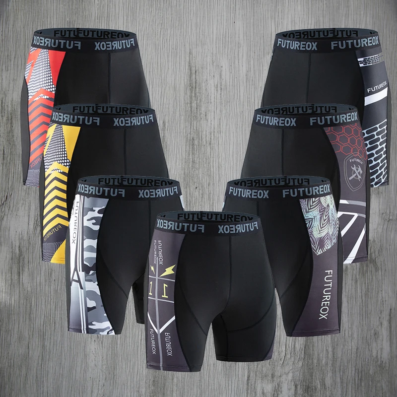 Мужские быстросохнущие короткие леггинсы для бега, мужские компрессионные трико для бега, спортивные шорты для тренажерного зала и фитнеса... 
Мужские быстросохнущие короткие леггинсы для бега, мужские компрессионные трико для бега, спортивные шорты для тренажерного зала и фитнеса...