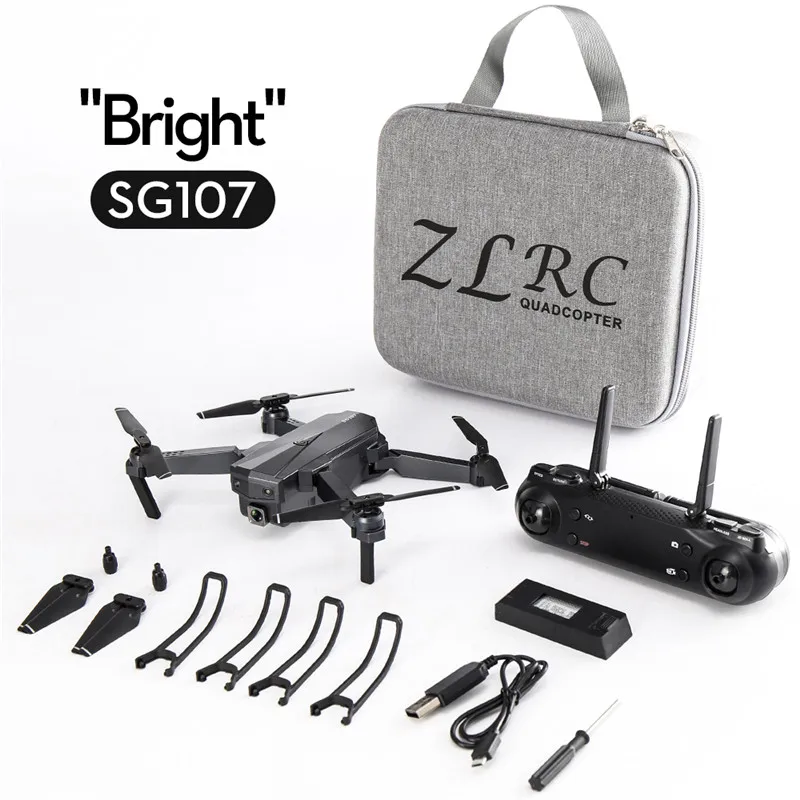 SG107 RC Quadcopter 4K WIFI FPV HD Dual Camera 2.4GHz Six-axis Gyroscope Drone Gesture Control Kid Toy foldable Gesture Control
SG107 RC Quadcopter 4K WIFI FPV HD Dual Camera 2.4GHz Six-axis Gyroscope Drone Gesture Control Kid Toy foldable Gesture Control