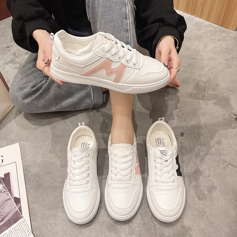 Hot Sale Fashion Women's Vulcanize Sneakers Comfortable Walking Shoes Lace-up Non-slip Casual Flats Gym Trainers Tennis Sneakers
Hot Sale Fashion Women's Vulcanize Sneakers Comfortable Walking Shoes Lace-up Non-slip Casual Flats Gym Trainers Tennis Sneakers
