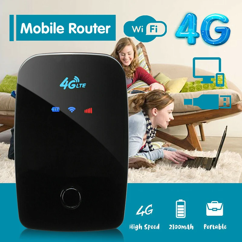 Portable 4G LTE Router Mobile Broadband WIFI Hotspot Wireless SIM Card 150Mbps Pocket Wifi Wireless Router America Version
Portable 4G LTE Router Mobile Broadband WIFI Hotspot Wireless SIM Card 150Mbps Pocket Wifi Wireless Router America Version