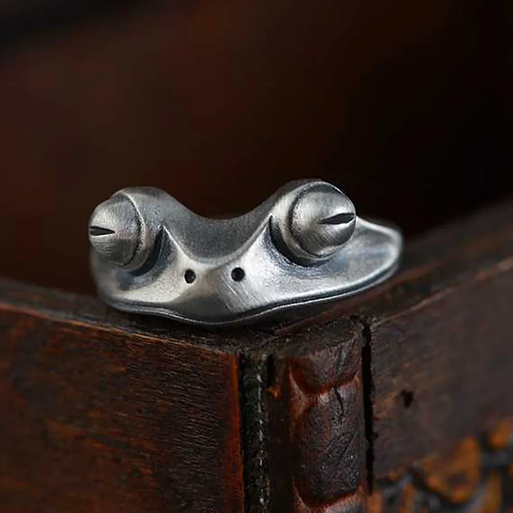 New Frog Anillo Bohemian Silver Color Ring for Women Artistic Design Retro Opening Resizable Unisex Female Statement Rings
New Frog Anillo Bohemian Silver Color Ring for Women Artistic Design Retro Opening Resizable Unisex Female Statement Rings
