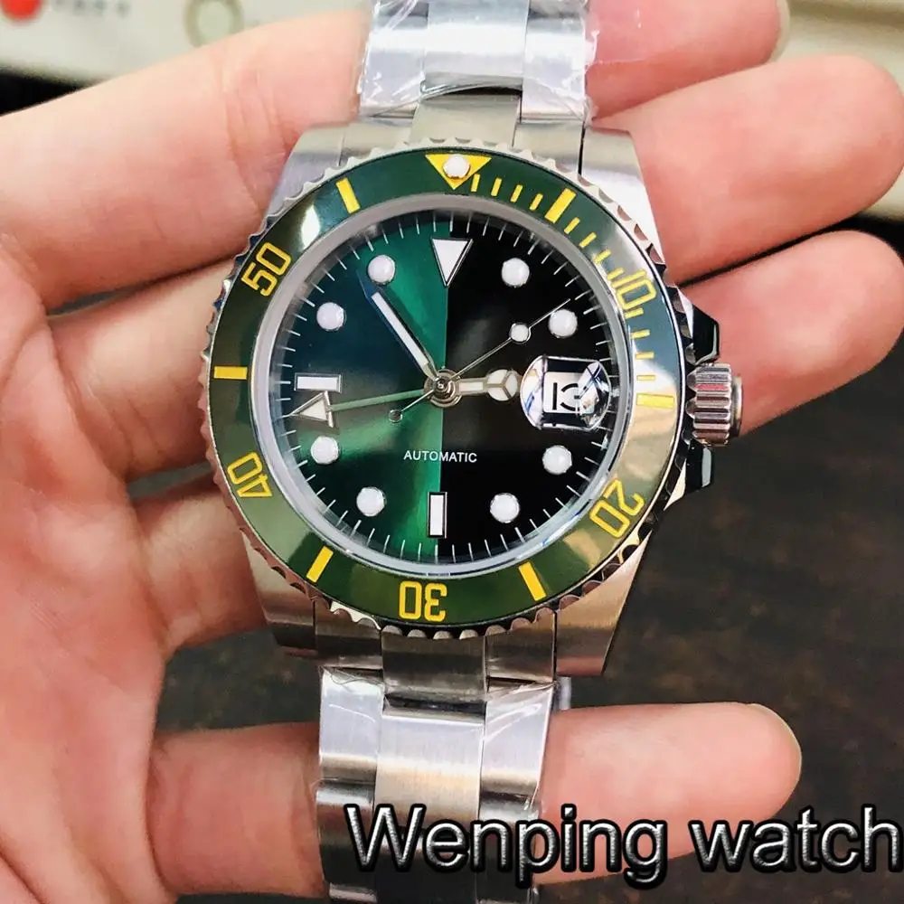 Bliger 40mm new mens top luxury watches sapphire glass sterile dial GMT date window ceramic bezel automatic mens watch
Bliger 40mm new mens top luxury watches sapphire glass sterile dial GMT date window ceramic bezel automatic mens watch