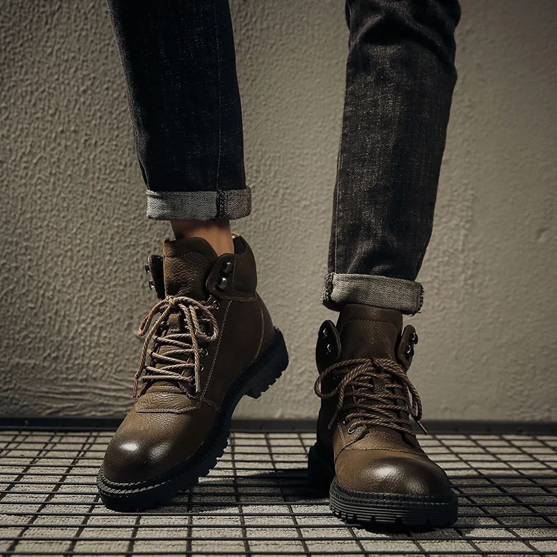Spring Autumn Men Working Boots Black Retro Cowboy Boots For Men Plus Size Mens Fashion Boot Genuine Leather Motorcycle Boot Man
Spring Autumn Men Working Boots Black Retro Cowboy Boots For Men Plus Size Mens Fashion Boot Genuine Leather Motorcycle Boot Man