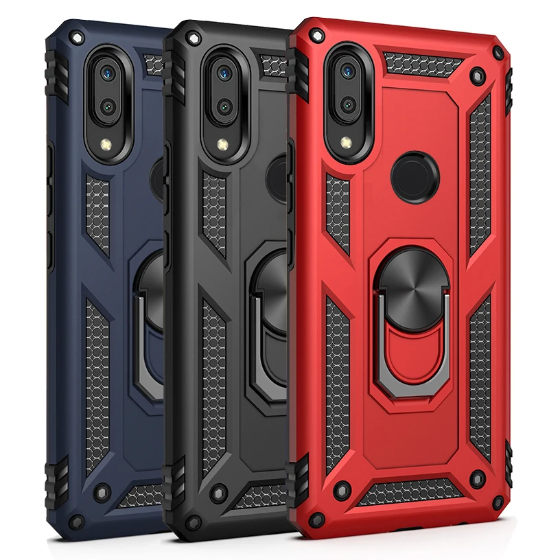 Ударопрочный армированный чехол KEYSION для Xiaomi Redmi Note 7 Pro K20 подставка с кольцом Mi 9T A3