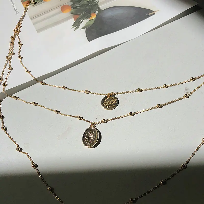 Vintage Street Portrait Cross Necklace Multi Layer Holiday Style Coin Clavicle Chain
Vintage Street Portrait Cross Necklace Multi Layer Holiday Style Coin Clavicle Chain